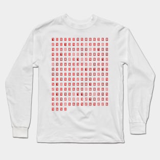 200 digit prime number (red rectangles) Long Sleeve T-Shirt